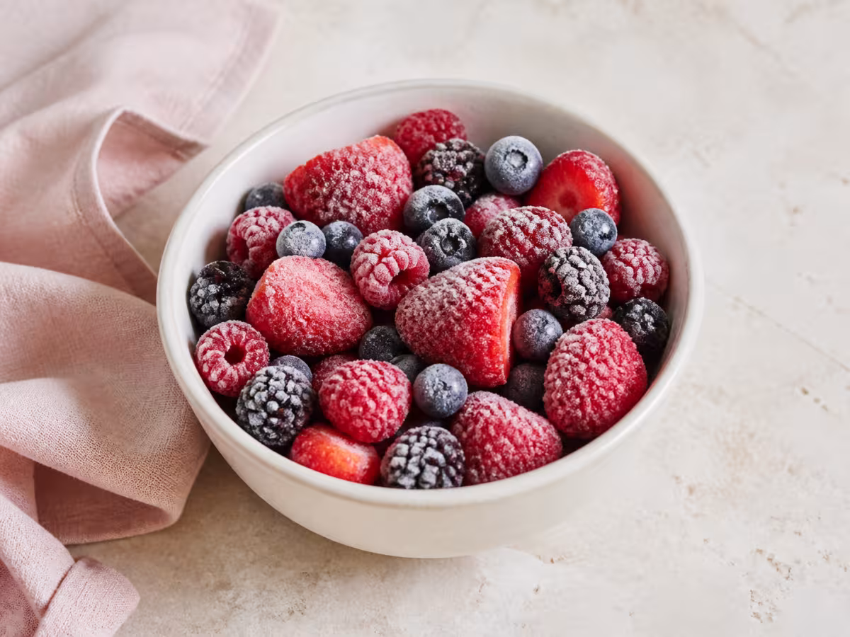 Frutos rojos congelados