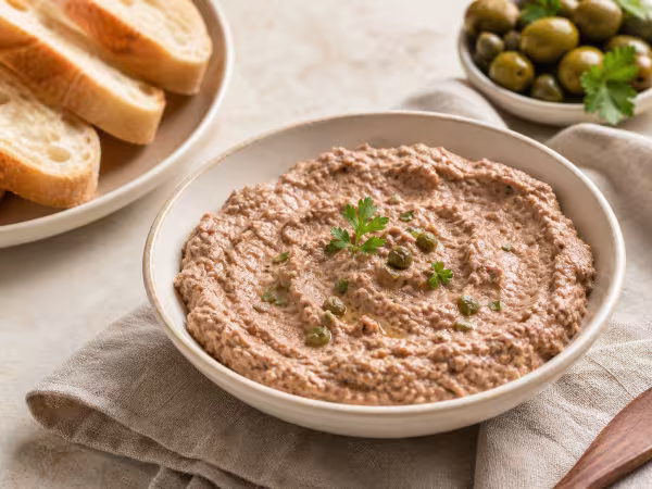 Pat&eacute; de anchoas con at&uacute;n