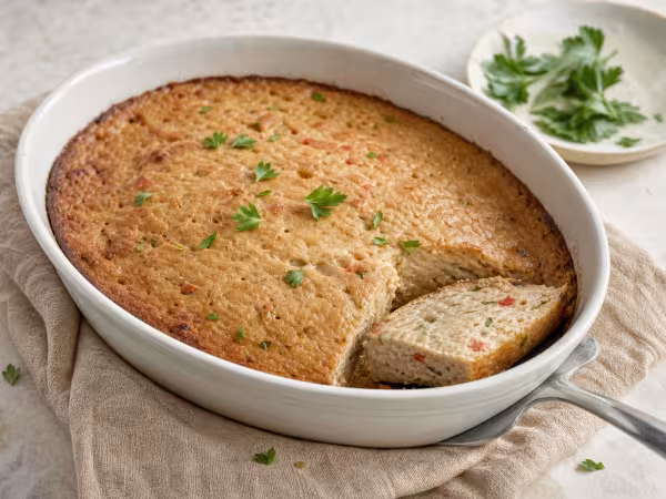 Pudin de bonito al horno