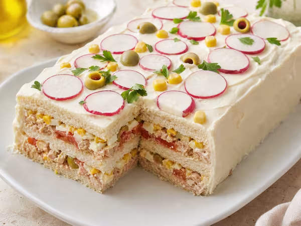 Pastel fr&iacute;o de at&uacute;n