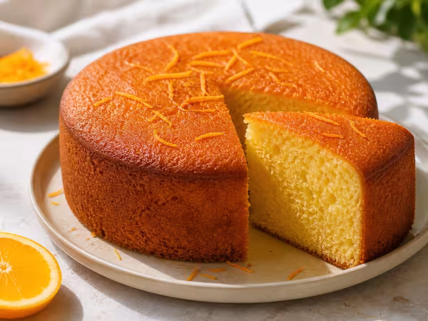 Bizcocho de naranja s&uacute;per esponjoso