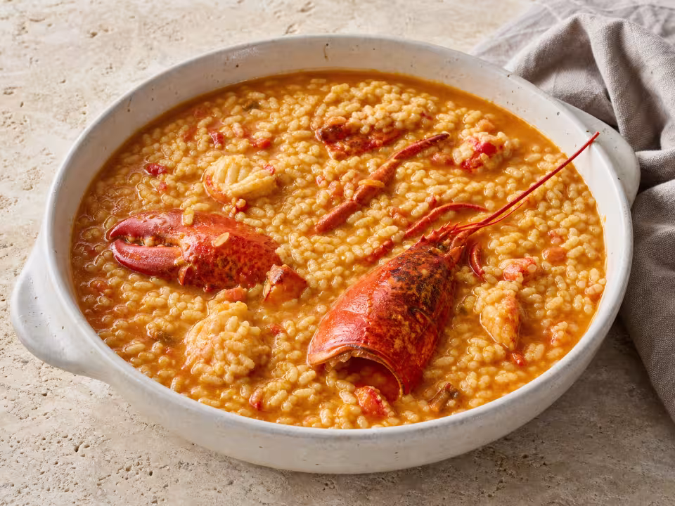Arroz caldoso de bogavante