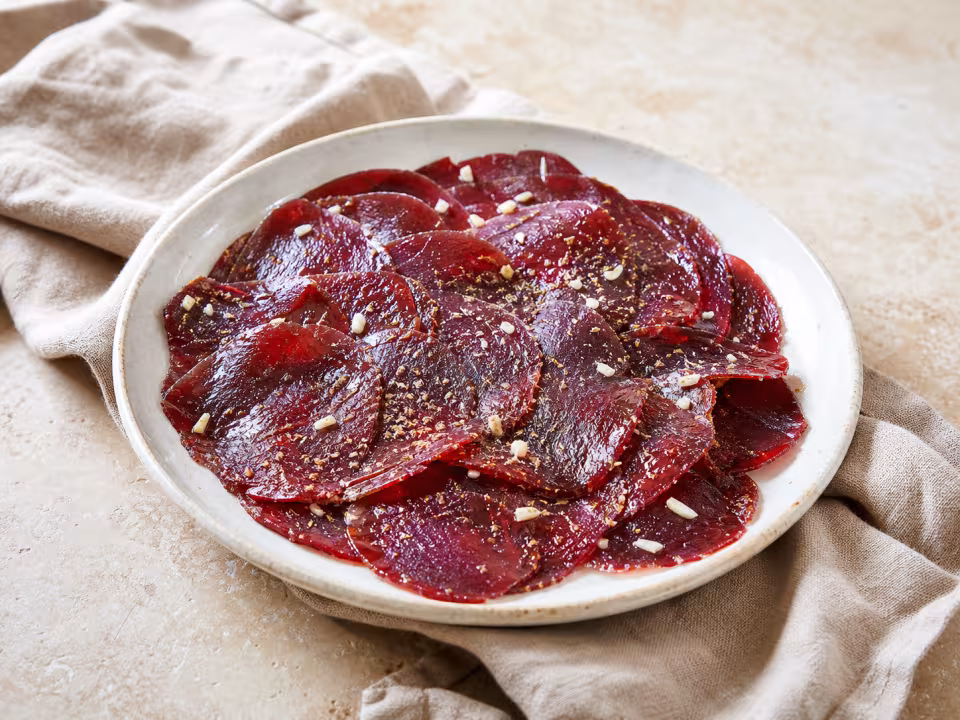 Cecina ali&ntilde;ada