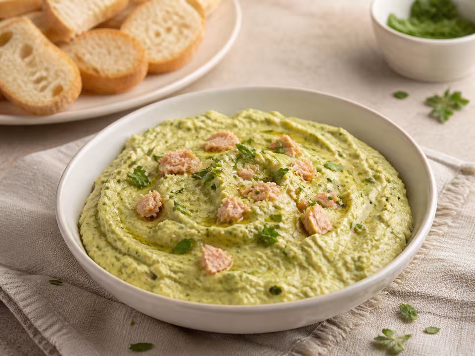 Pat&eacute; de aguacate con at&uacute;n