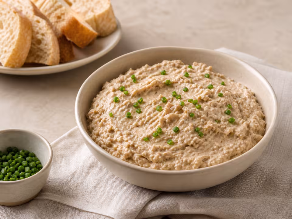 Pat&eacute; sencillo de at&uacute;n y huevo