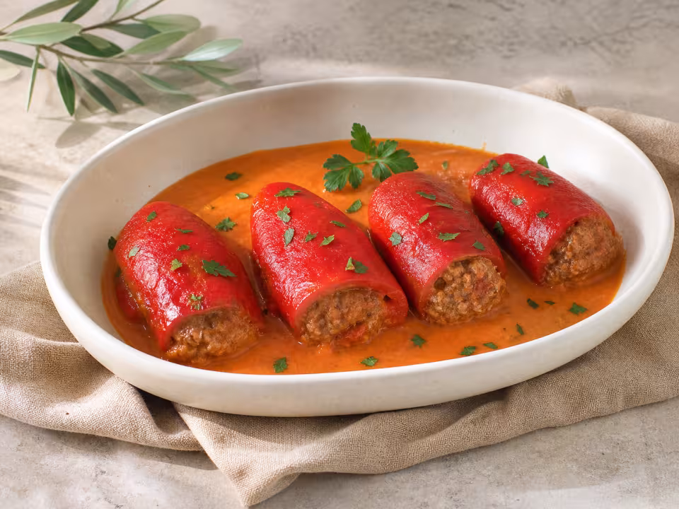 Pimientos del piquillo rellenos de carne