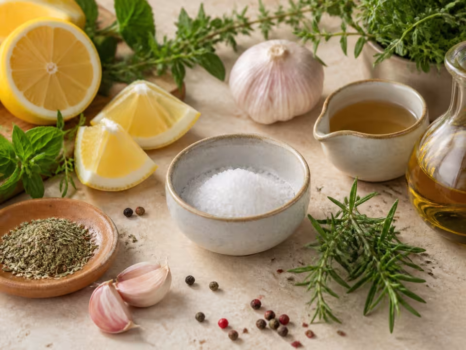 Hierbas arom&aacute;ticas, especias y lim&oacute;n como alternativas culinarias a la sal